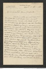 Nachlass Franz Steindachner, Brief von G. Paganetti-Hummler an Franz Steindachner (18.06.1908), Inv.Nr. 379.01, Seite 1